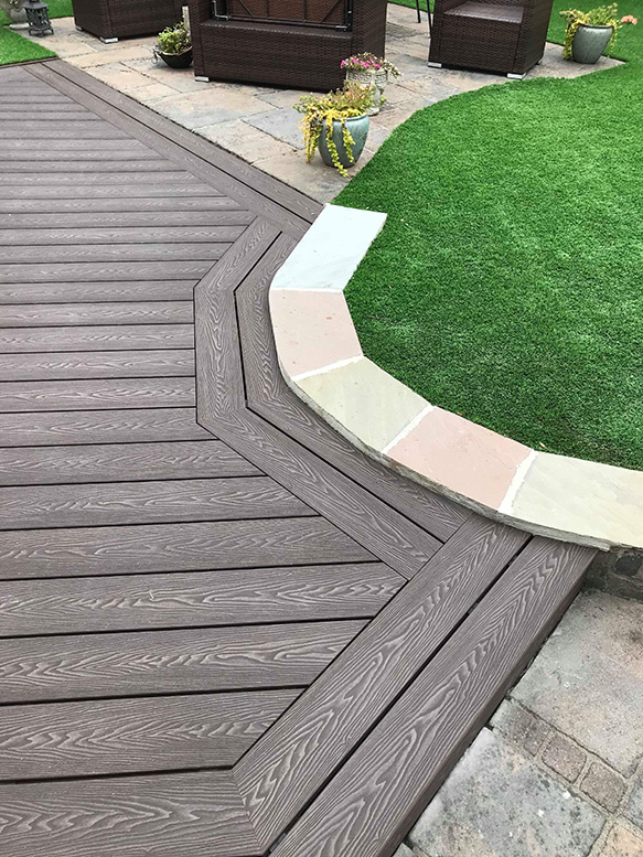 3D Embossed WPC Decking